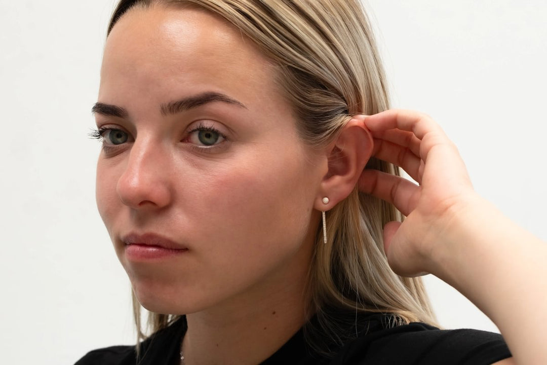 "Drop Authentische Aura" mood aus 925er Silber mit Zirkonia Steine besetzt (Ohrschmuck)