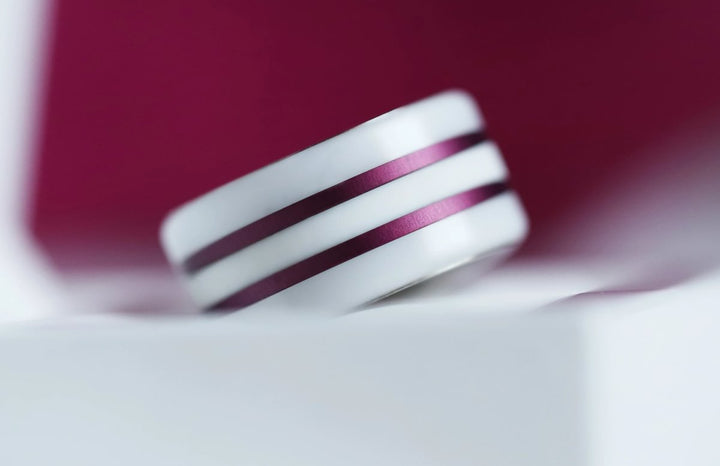 🐙 Pack de 2 minis en aluminium aubergine,  pour bague mood interchangeable