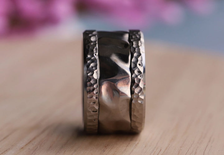 Base large "Turtle" en acier inoxydable pour bague mood interchangeable, Edition collector numérotée de 1 à 100