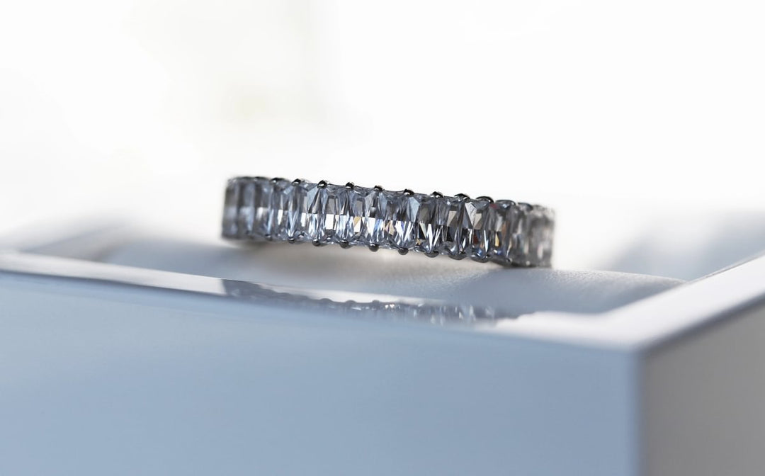 💍 Anneau (addon deux tiers) "Auraline" en argent 925 serti de zircons
