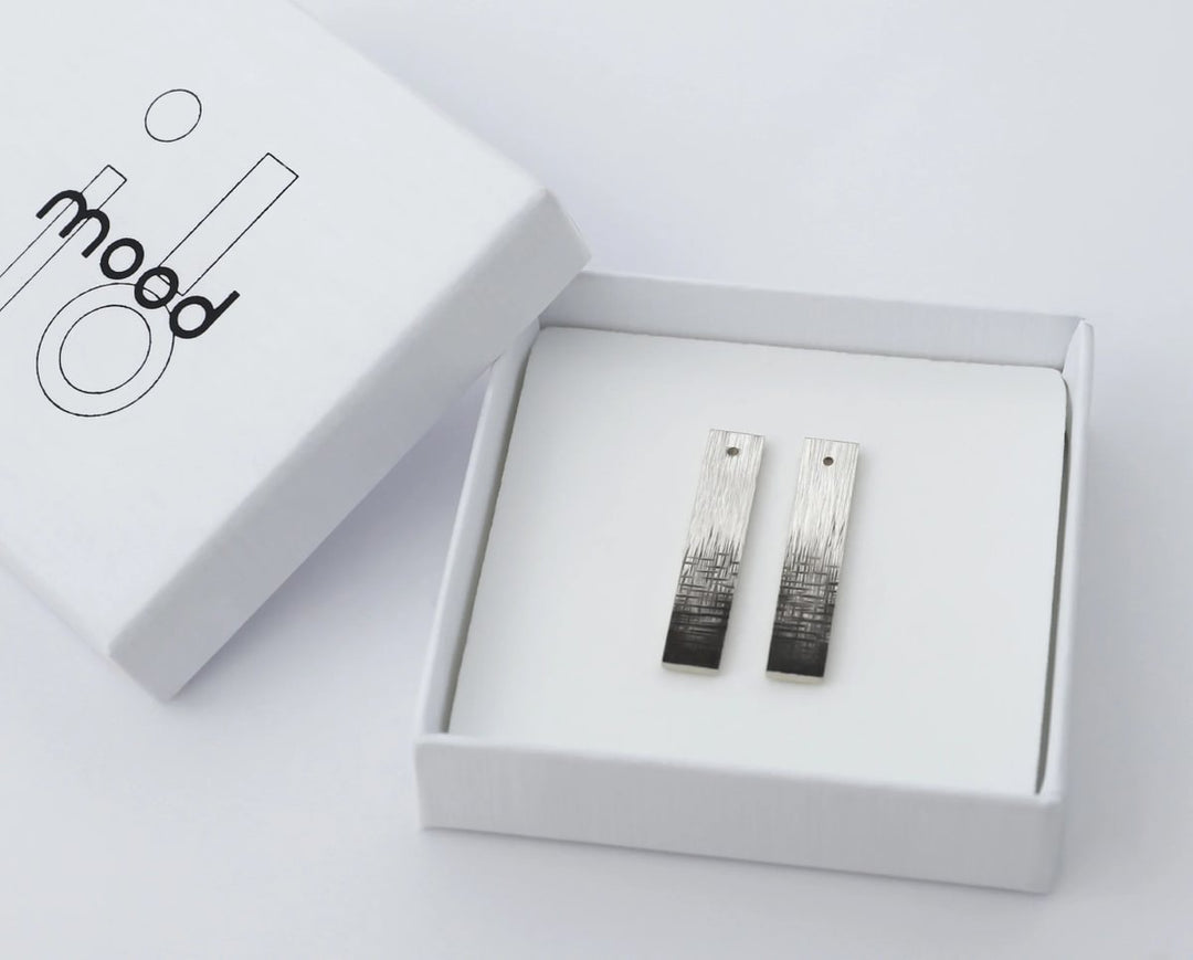 Drop "Nebel" mood in 925er Silber (auswechselbarer Ohrschmuck)