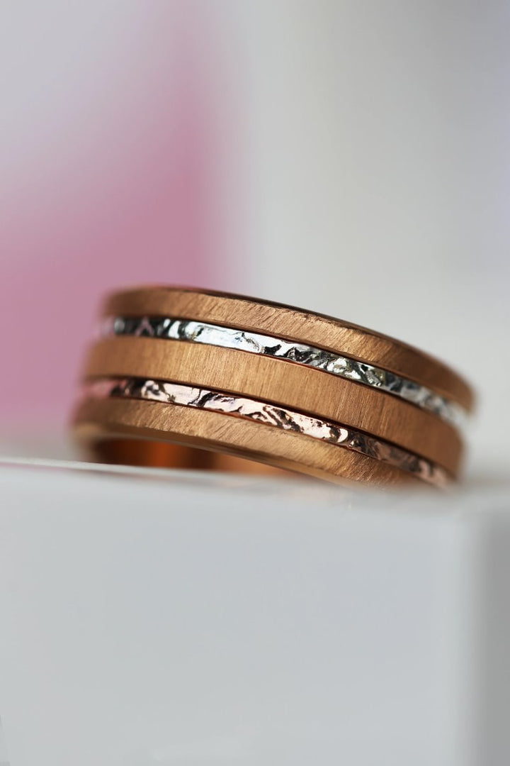 2 Innenringe (Set von 2 Minis) aus 925er Silber "Silex" für den auswechselbaren mood Ring