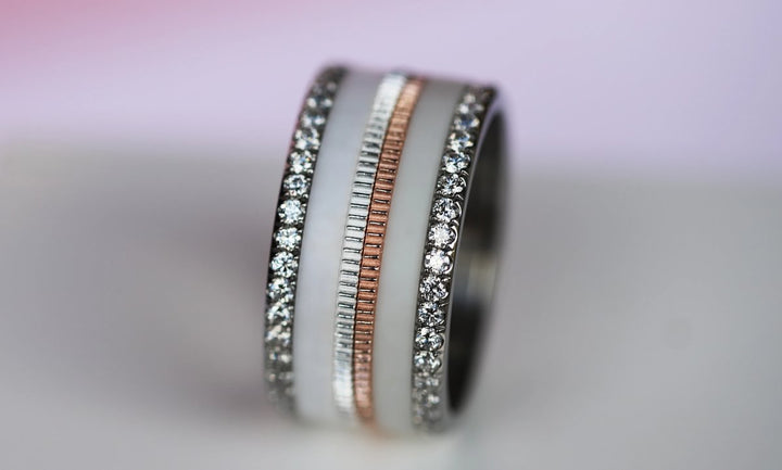2 Anneaux (pack de 2 minis) en argent 925 "Tessel" pour bague mood interchangeable