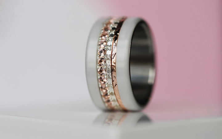 2 Innenringe (Set von 2 Minis) aus 925er Silber "Silex" für den auswechselbaren mood Ring