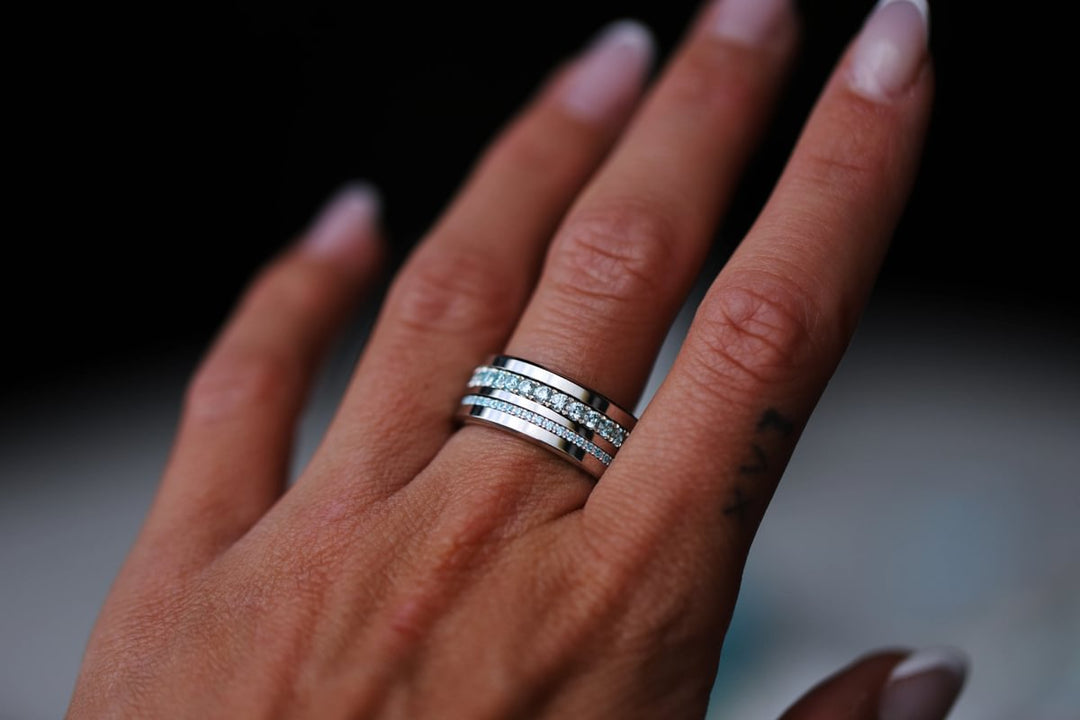💍 Pack de 2 minis "Aura Céleste" en argent 925 serti de zircons bleus