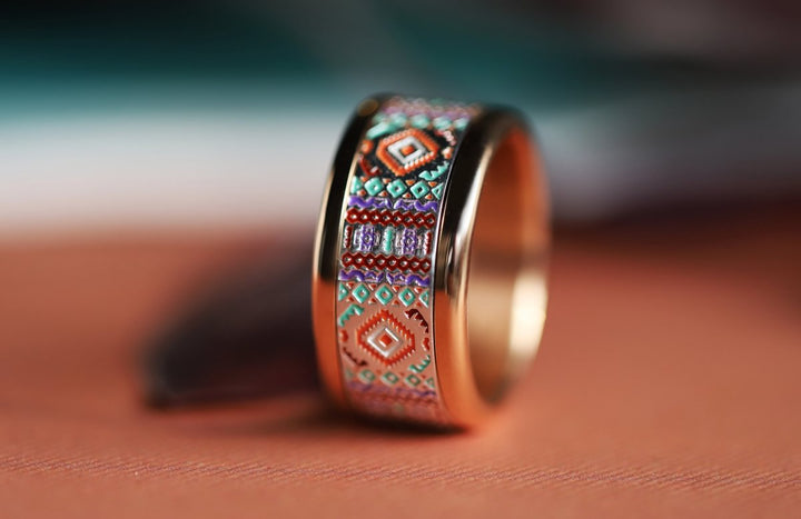 Chalchi Innenring (Addon) aus 925er Silber mit Emaillebeschichtung