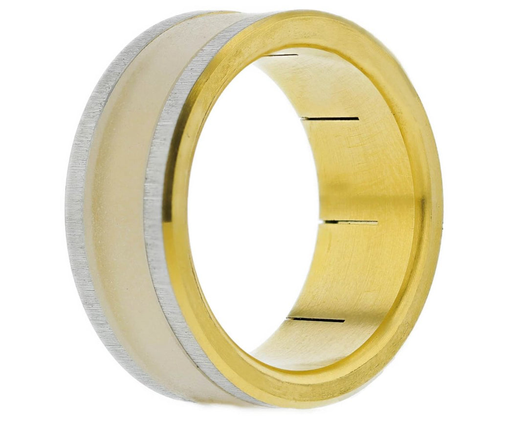 💎 Jewel base: Extra small wrinkled base, yellow gold on the edge (9mm)