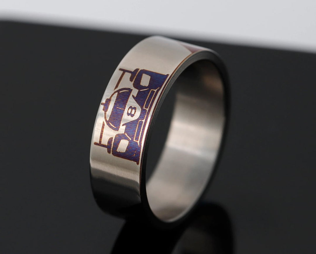 Innenring (Addon) aus Titan "Kurve 24" aus der Sébastien Buemi Kollektion für den auswechselbaren mood Ring