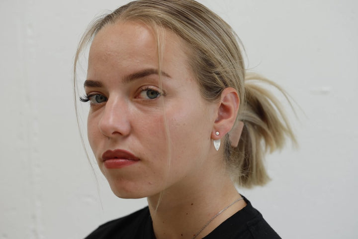 Drop "Opal" mood in 925er Silber (auswechselbarer Ohrschmuck)