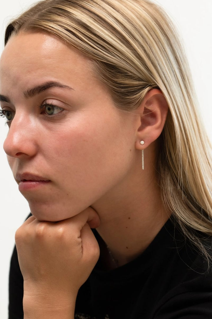 "Drop Authentische Aura" mood aus 925er Silber mit Zirkonia Steine besetzt (Ohrschmuck)
