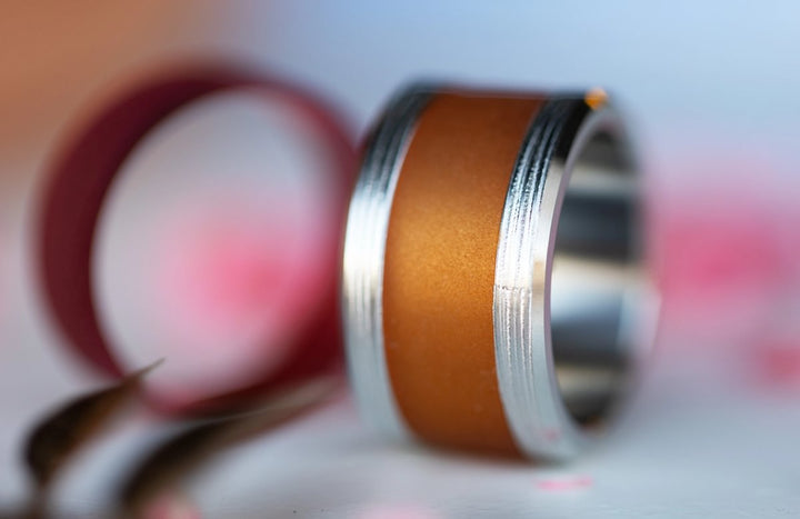 September ring set: "Brass Evenings" including a mood base