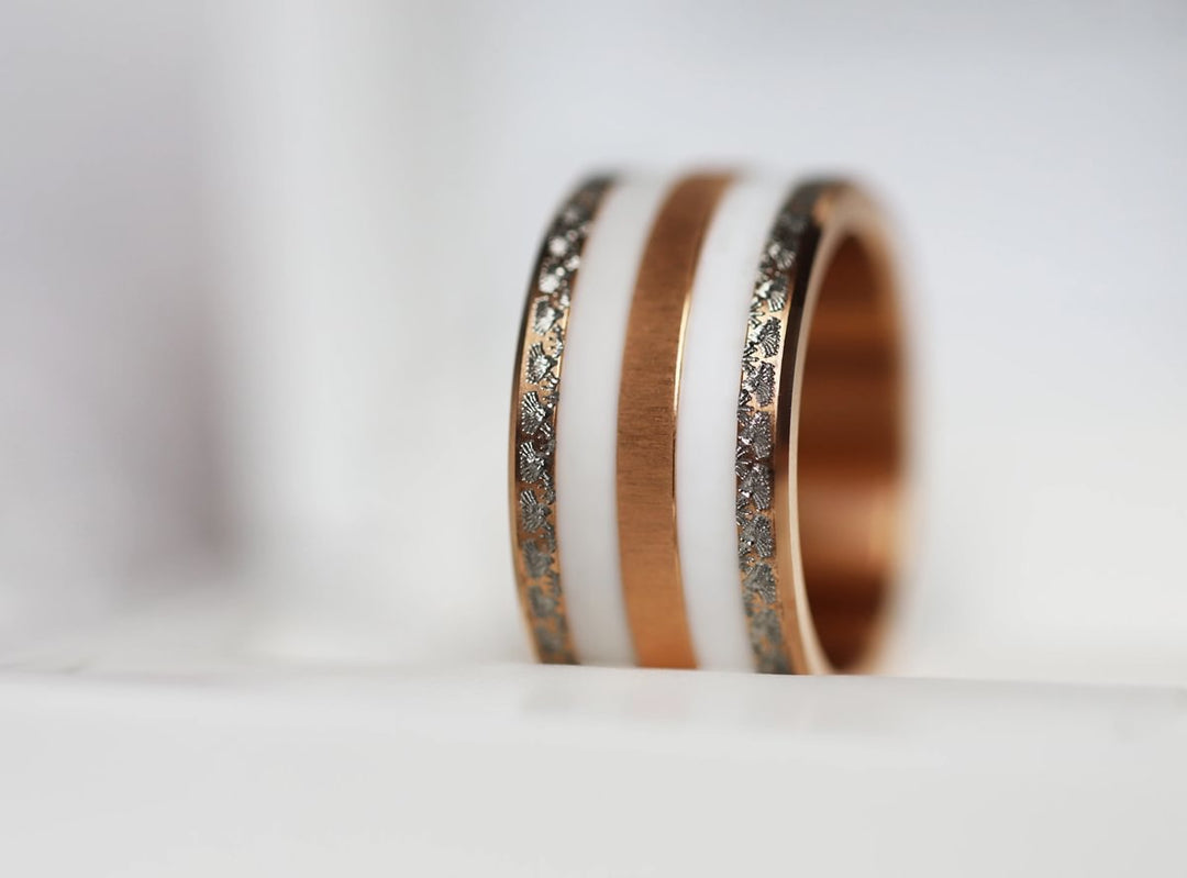 Base "Lady Rose" in steel for interchangeable mood ring– Exclusive edition 2025