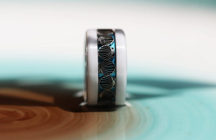 Innenring aus geschnittenem Edelstahl "Venera" für mood Ring