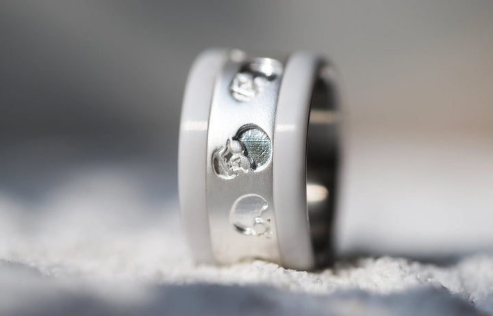 💀 Innenring (Addon) aus 925er Silber "Obskull" für den auswechselbaren mood Ring