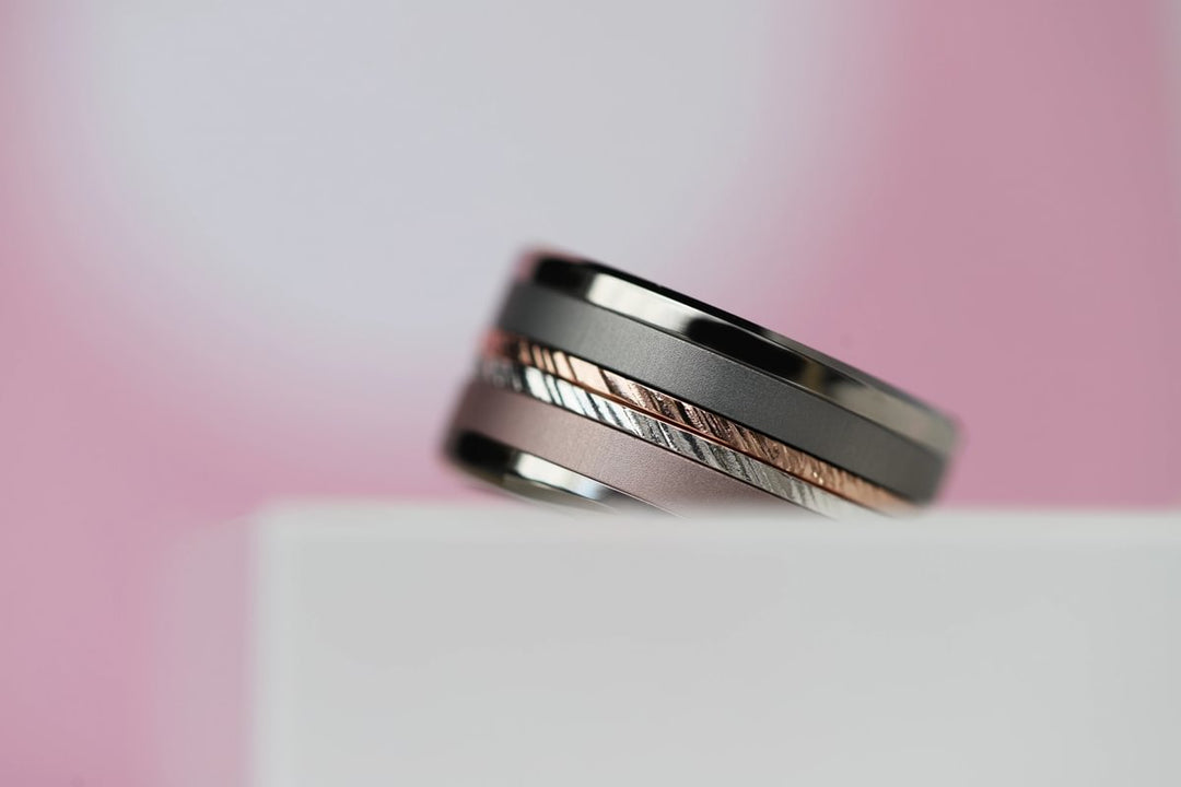 2 Anneaux (pack de 2 minis) en argent 925 "Abyss" pour bague mood interchangeable