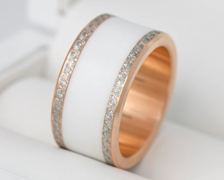 Base "Lady Rose" in steel for interchangeable mood ring– Exclusive edition 2025