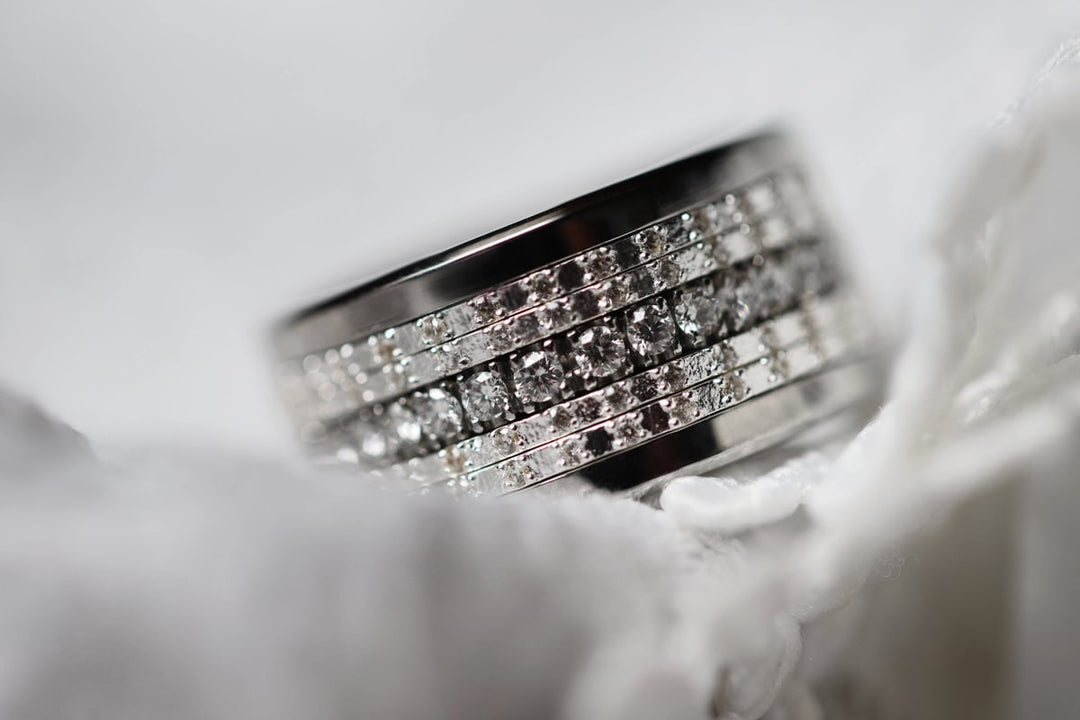 💍 Set of mini addons "Éclipse" in 925 silver set with zircons