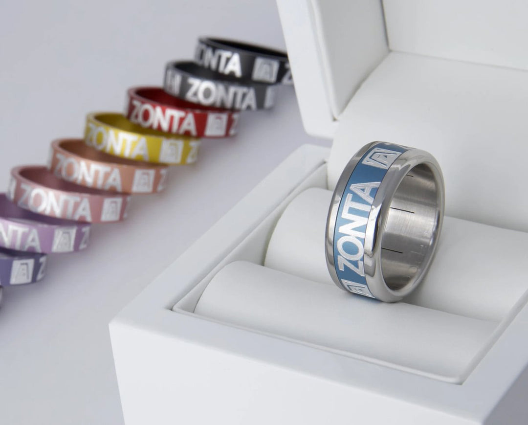 Coffret Zonta classique | Base extra small arrondie polie (9mm) avec un addon deux tiers en aluminium couleur à choix