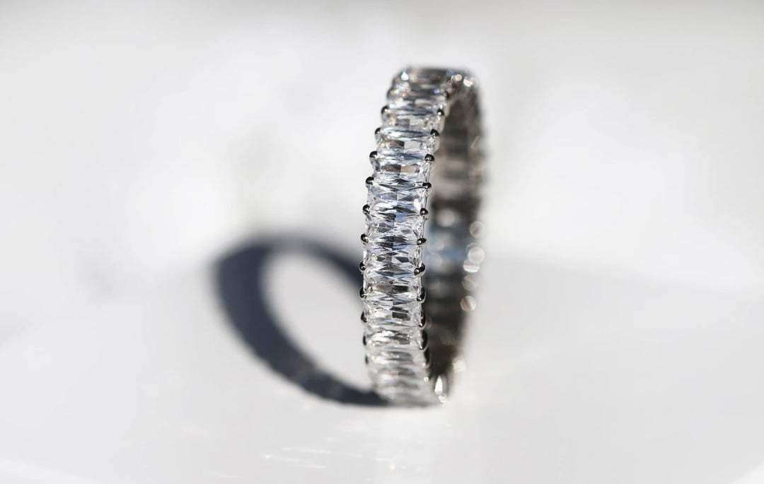 💍 Anneau (addon deux tiers) "Auraline" en argent 925 serti de zircons