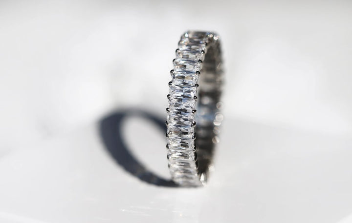 💍 Anneau (addon deux tiers) "Auraline" en argent 925 serti de zircons