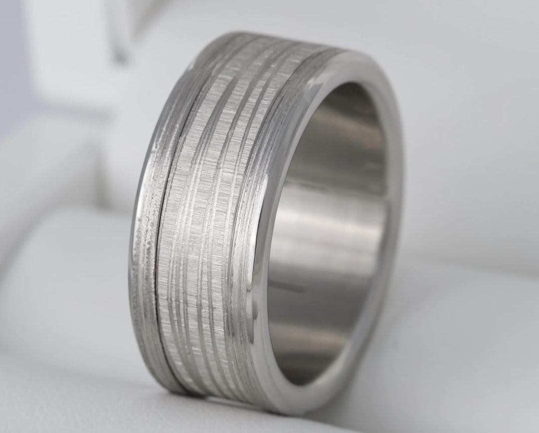 Anneau (deux tiers)  "Halo" en acier inoxydable pour bague mood interchangeable