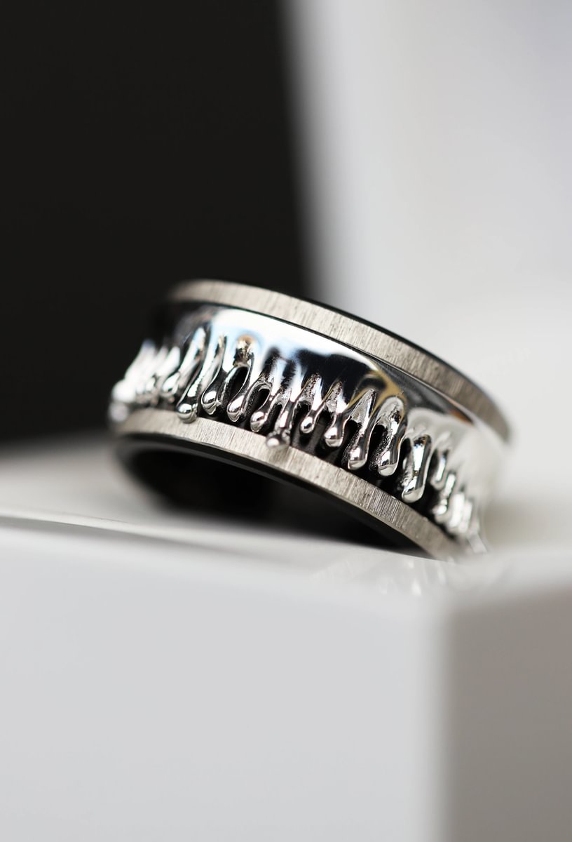 🩸Innenring (Addon) aus 925er Silber "Silverblood" polierte Ausführung für den auswechselbaren mood Ring