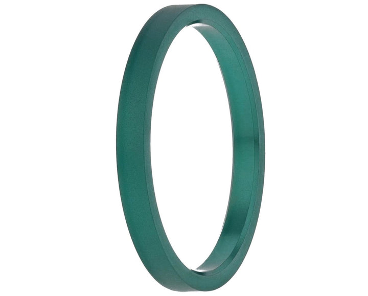 Anneau (addon medium) en aluminium émeraude pour bague mood interchangeable