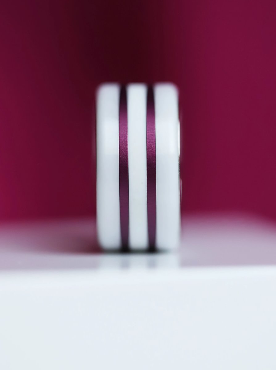 🐙 Pack de 2 minis en aluminium aubergine,  pour bague mood interchangeable