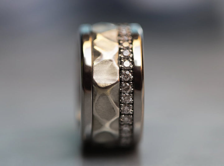 ✨ Limitierte Auflage mood lovers ✨ Innenring (2/3 Addon) "Perlmutt Mond" aus Silber für den auswechsebaren mood Ring