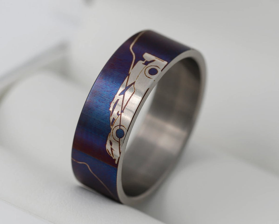 🏆 Set Ausdauer Edition, bestehend aus 3 Innenringen (Addons) aus Titan aus der Sébastien Buemi Kollektion für den auswechselbaren mood Ring