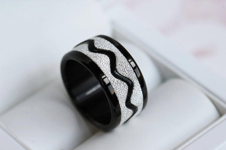 〰️ Addon Edges "Nazaré Glitter (ewiger Schnee) " 〰️ für mood Ring
