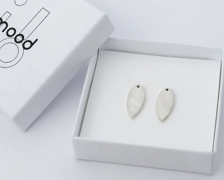 Drop " Gekreuzter Opal" mood in 925er Silber (auswechselbarer Ohrschmuck)