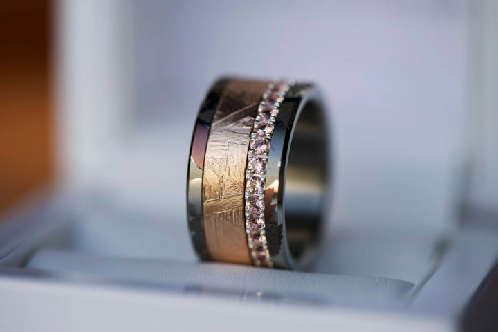 Innenring (2/3 Addon) Whisper of Steel aus Edelstahl für den auswechselbaren mood Ring