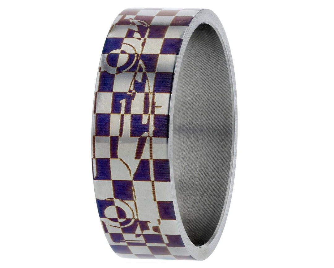 Innenring (Addon) aus Titan "Letztes Relais" aus der Sébastien Buemi Kollektion für den auswechselbaren mood Ring