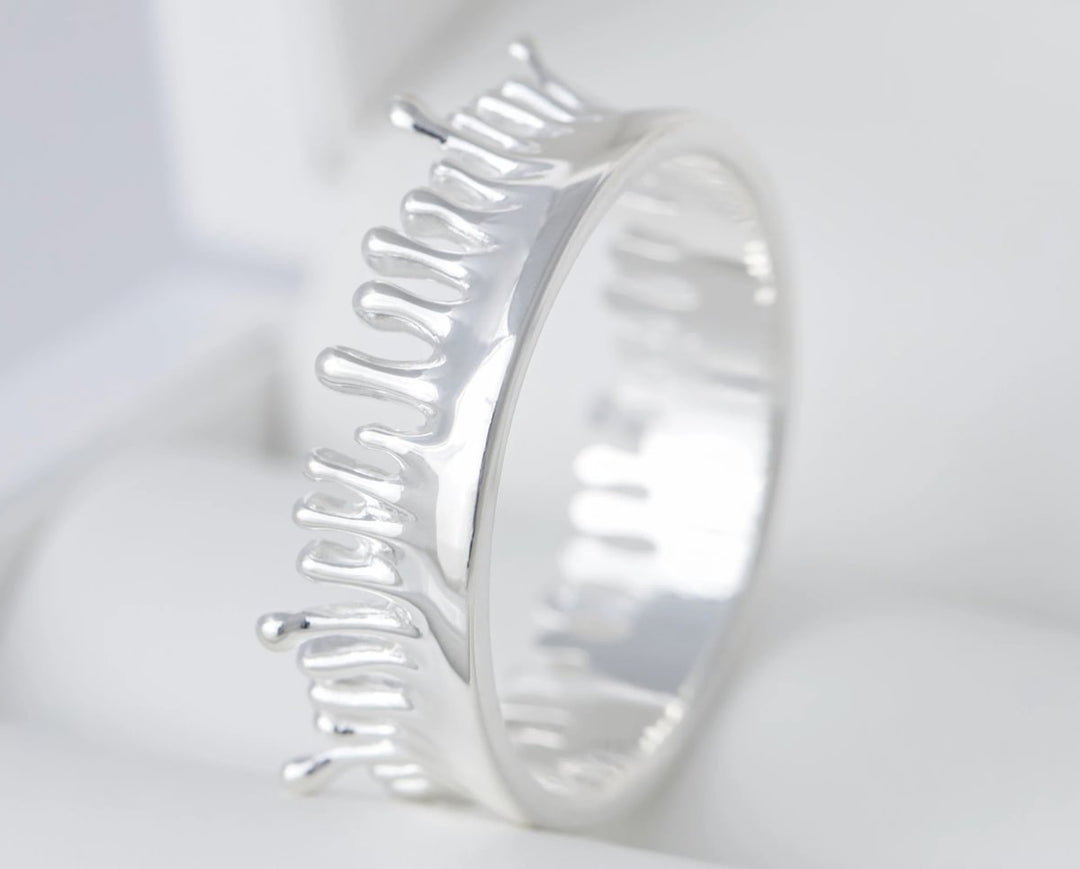 🩸Innenring (Addon) aus 925er Silber "Silverblood" polierte Ausführung für den auswechselbaren mood Ring