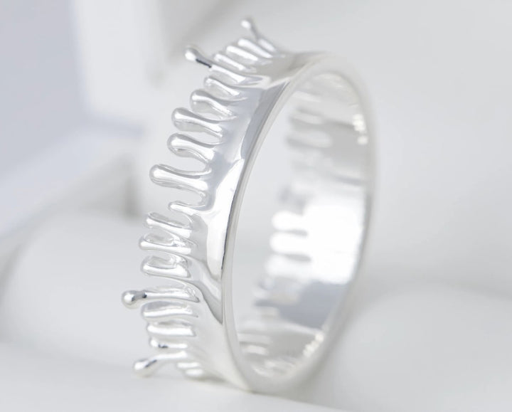 🩸Innenring (Addon) aus 925er Silber "Silverblood" polierte Ausführung für den auswechselbaren mood Ring