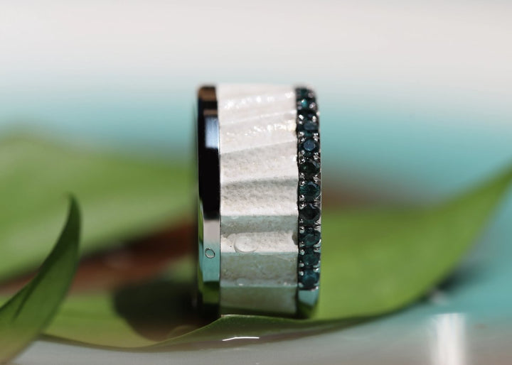 Innenring aus 925er Silber "Zagora White " für mood Ring