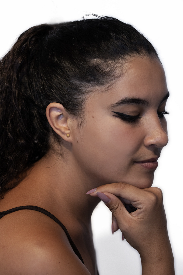 "Clip" mood aus 925er Silber Gold (Ohrring)