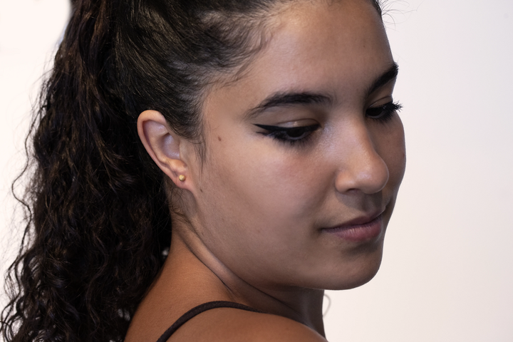 "Clip" mood aus 925er Silber Gold (Ohrring)