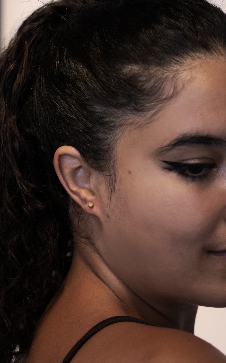 "Clip" mood aus 925er Silber Gold (Ohrring)