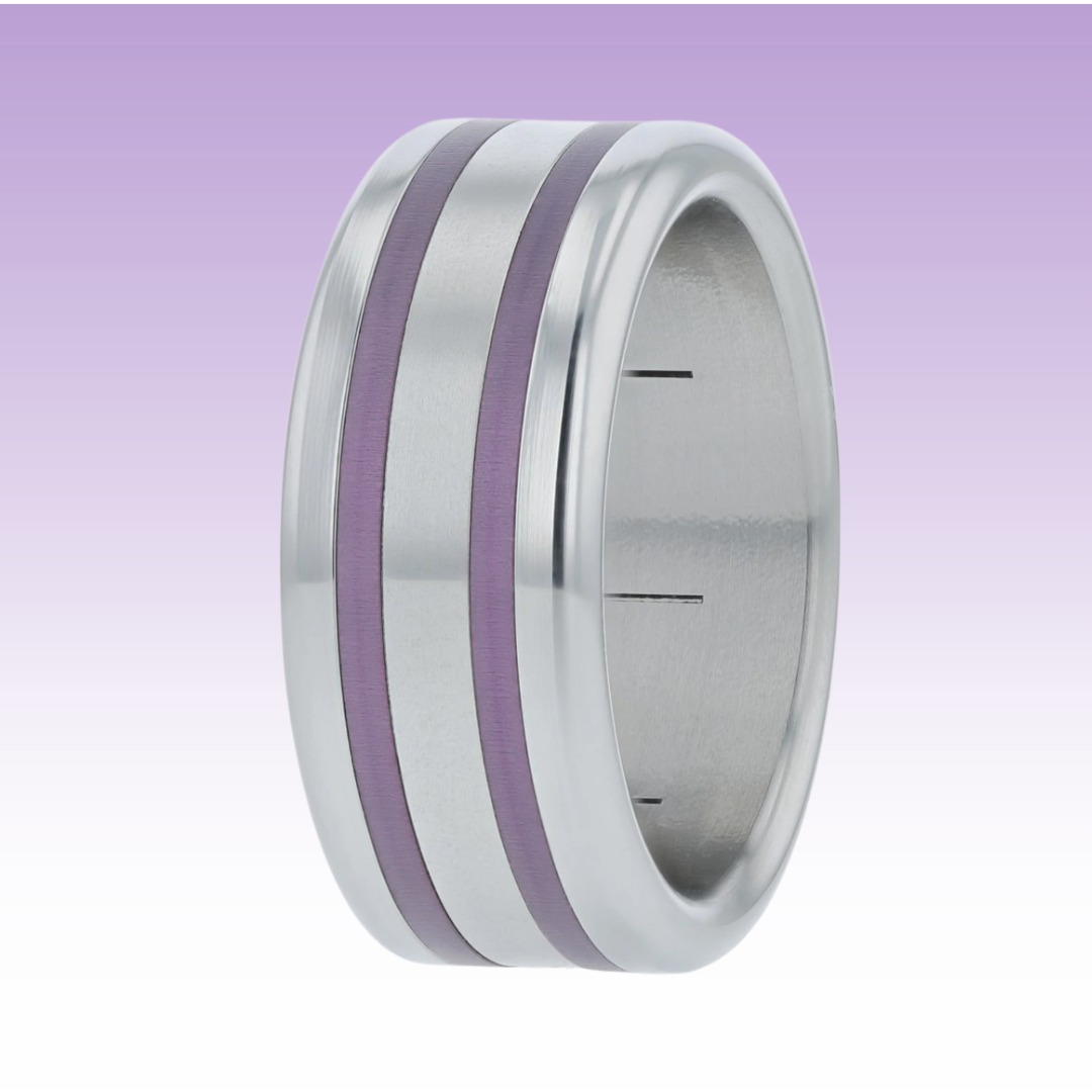 💟 Pack de 2 minis en aluminium belipastel,  pour bague mood interchangeable