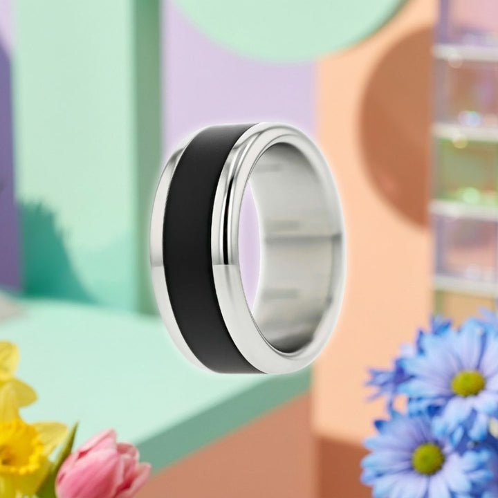 Bague swiss made "mood morphose" avec anneau interchangeable