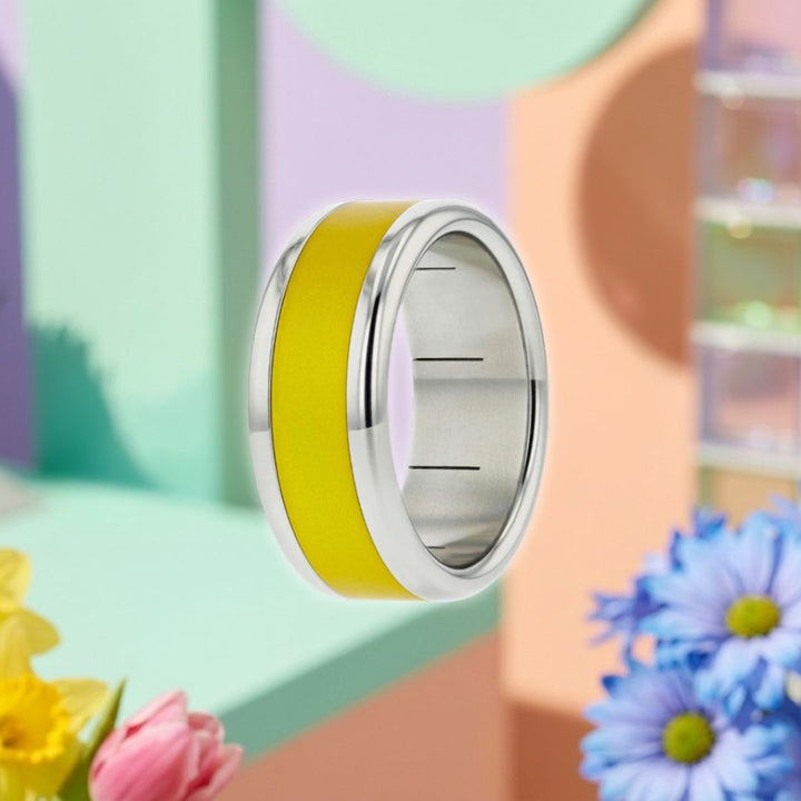 Bague swiss made "mood morphose" avec anneau interchangeable