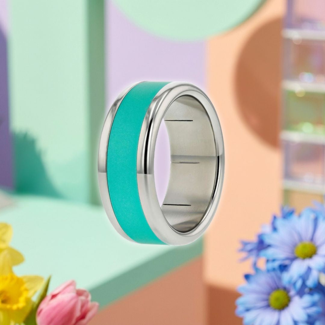 Bague swiss made "mood morphose" avec anneau interchangeable