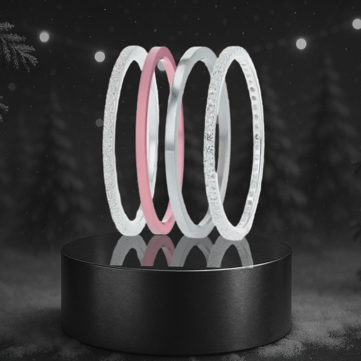 [Offre d'automne] Pack de 4 anneaux  mood "Astral mini" pour bague mood interchangeable