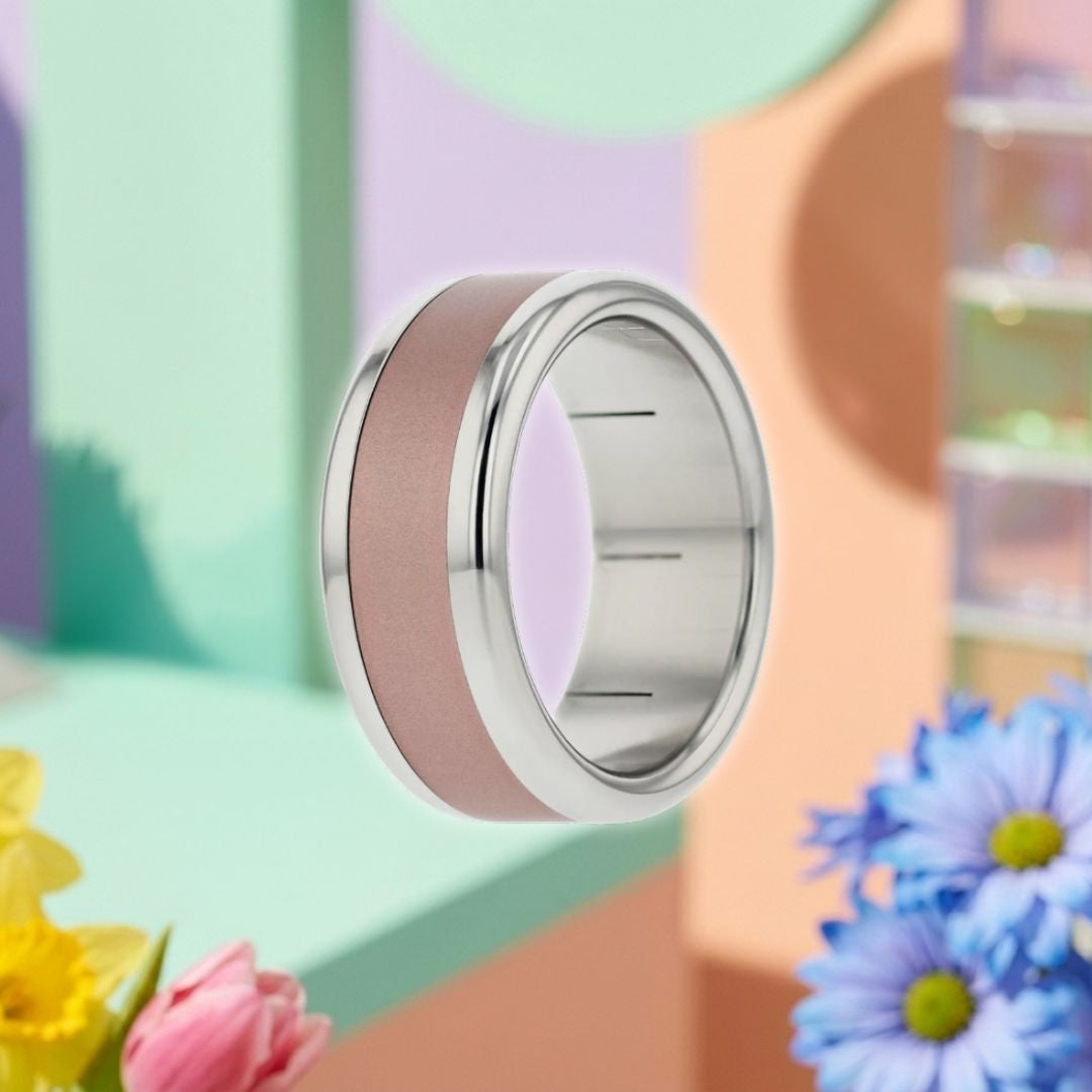 Bague swiss made "mood morphose" avec anneau interchangeable