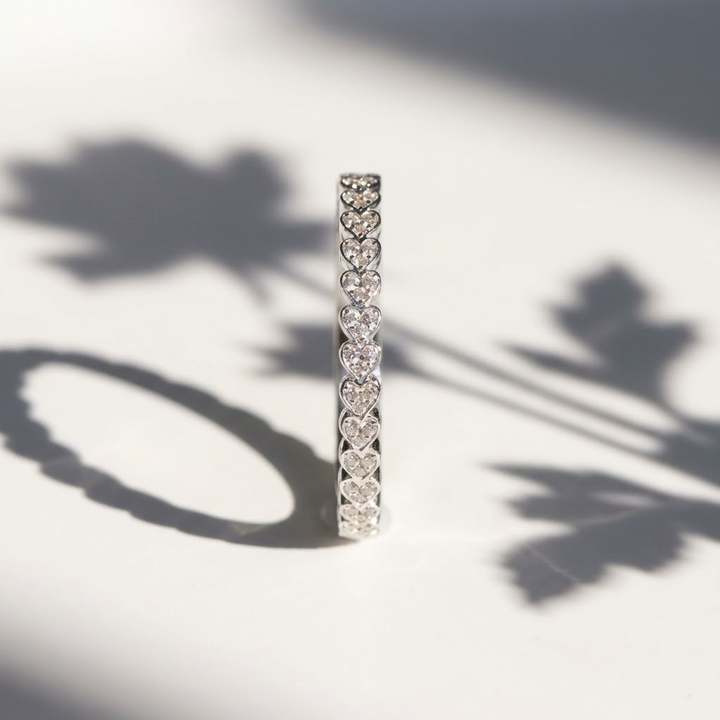 💍🤍  Anneau (addon medium) "Vertige" en argent 925 serti de zircons blancs