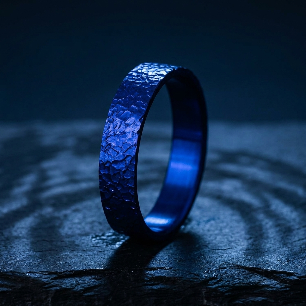 Inner ring (2/3 addon) "💙Ocean - Rock" in Rock steel for interchangeable mood ring