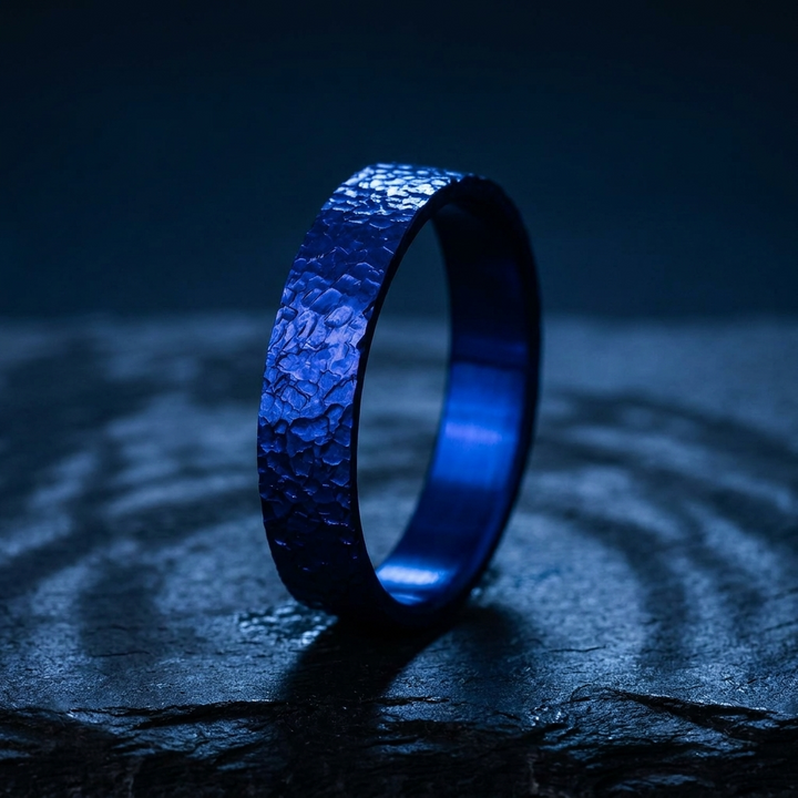 Inner ring (2/3 addon) "💙Ocean - Rock" in Rock steel for interchangeable mood ring