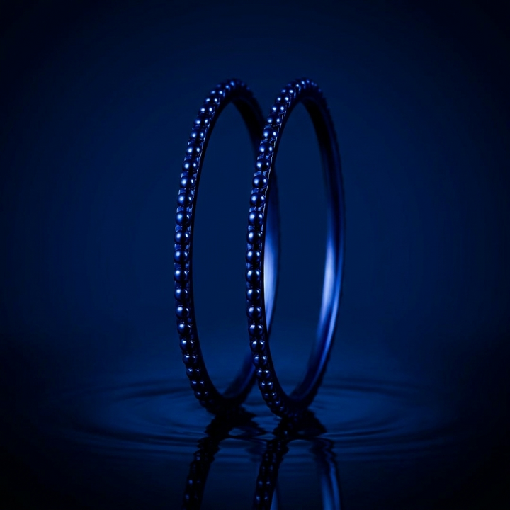 Inner ring (2 minis) "💙Ocean - Oasis" in polished silver for interchangeable mood ring